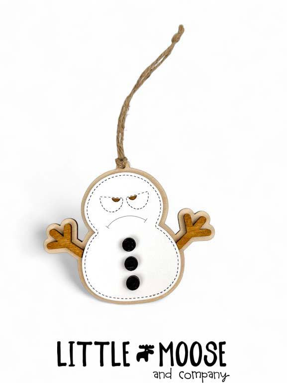 Ornament - Grumpy Snowman