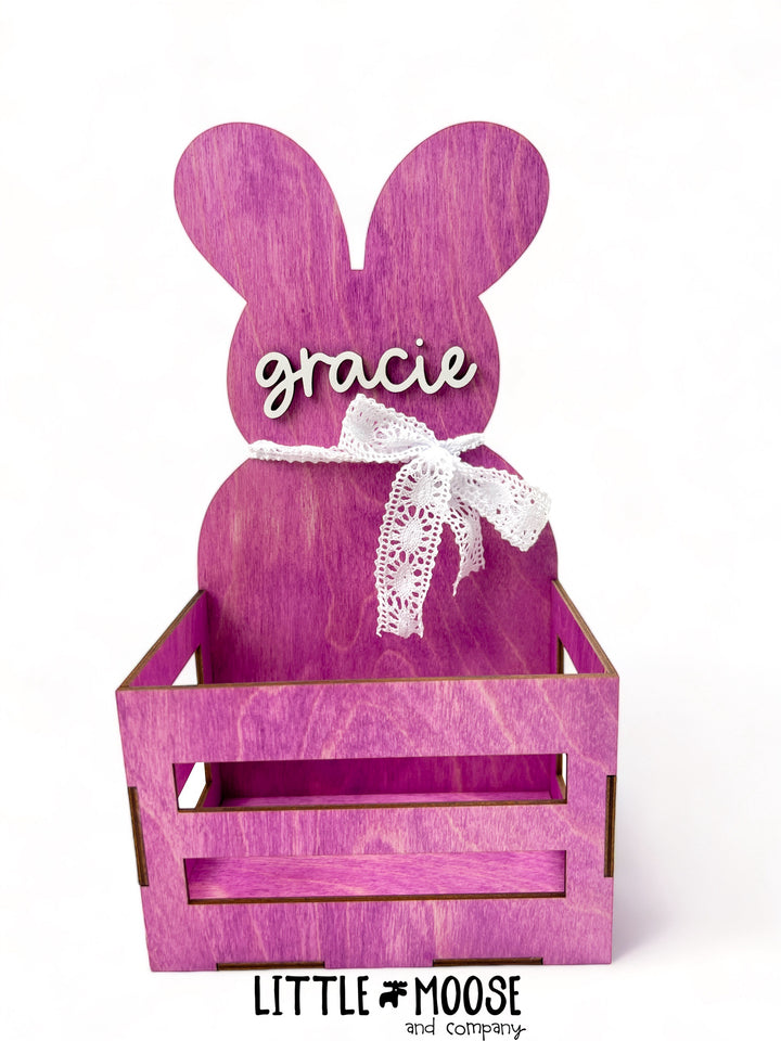 Easter crate - bunny (personalized)