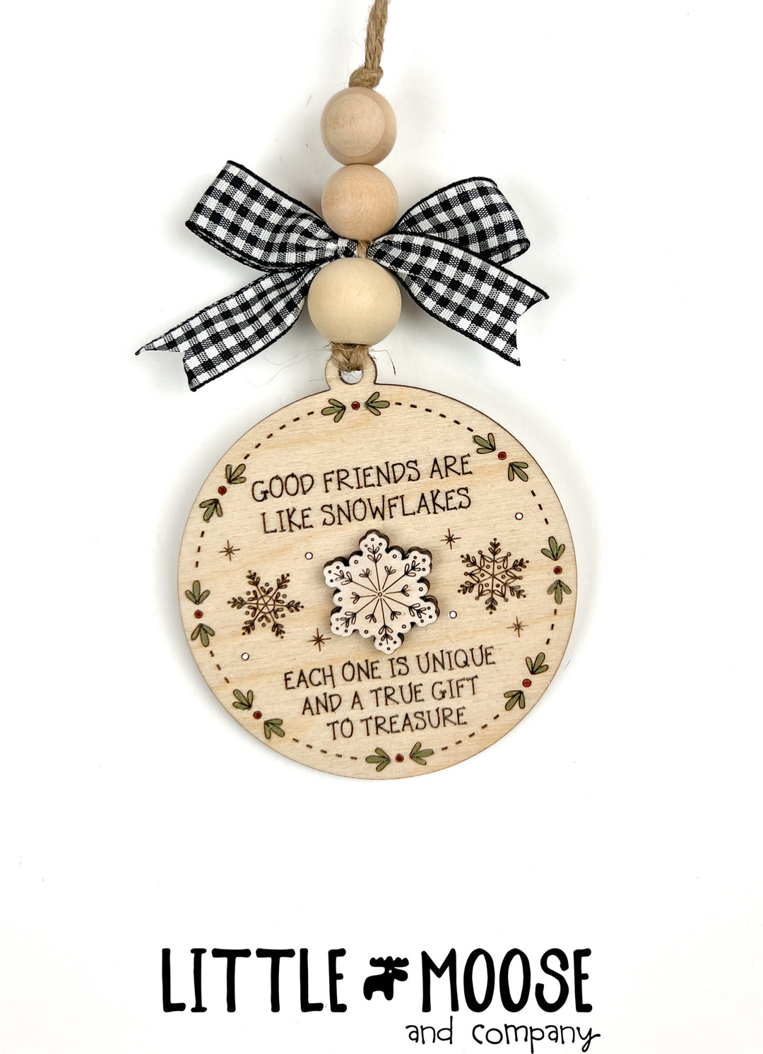 Ornament - Friendship ornament - Snowflake