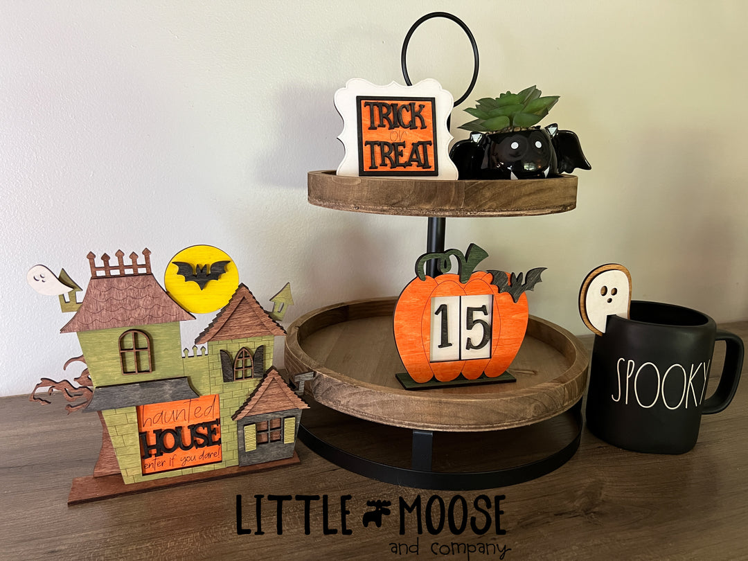 Countdown - Mini Square Interchangeable - Haunted House Frame