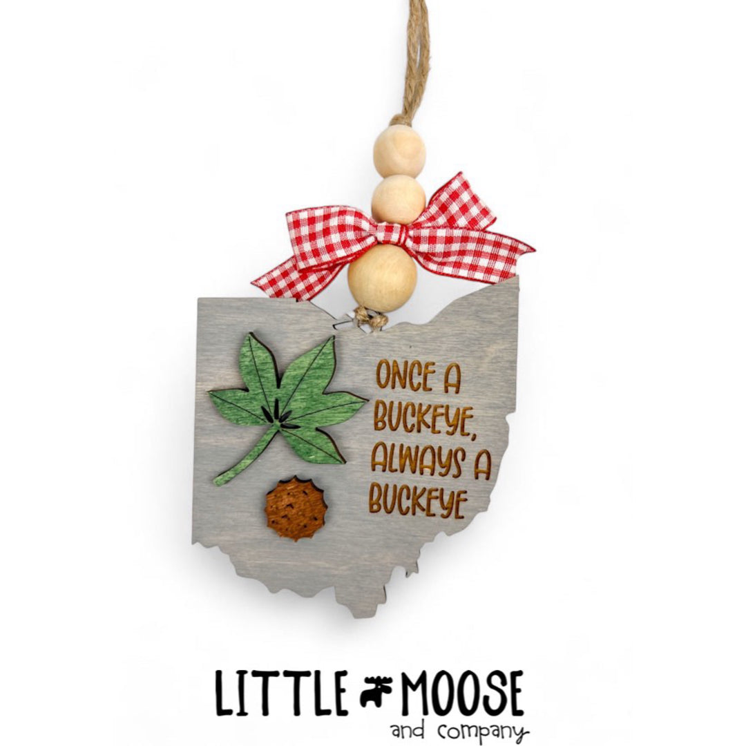 Ornament - Once a Buckeye, Always a Buckeye
