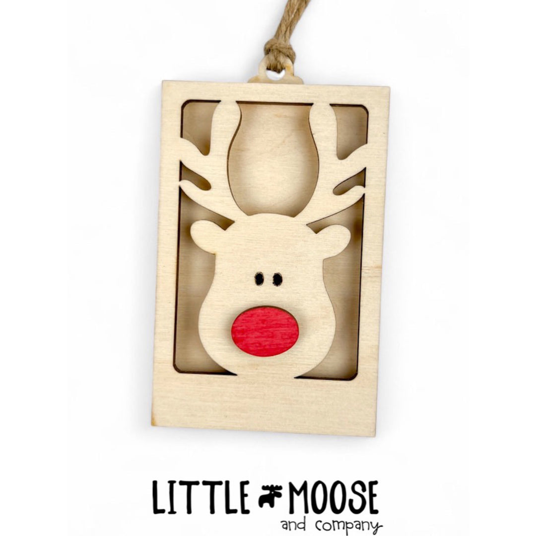 Ornament - Gift Card Holder - rudolph