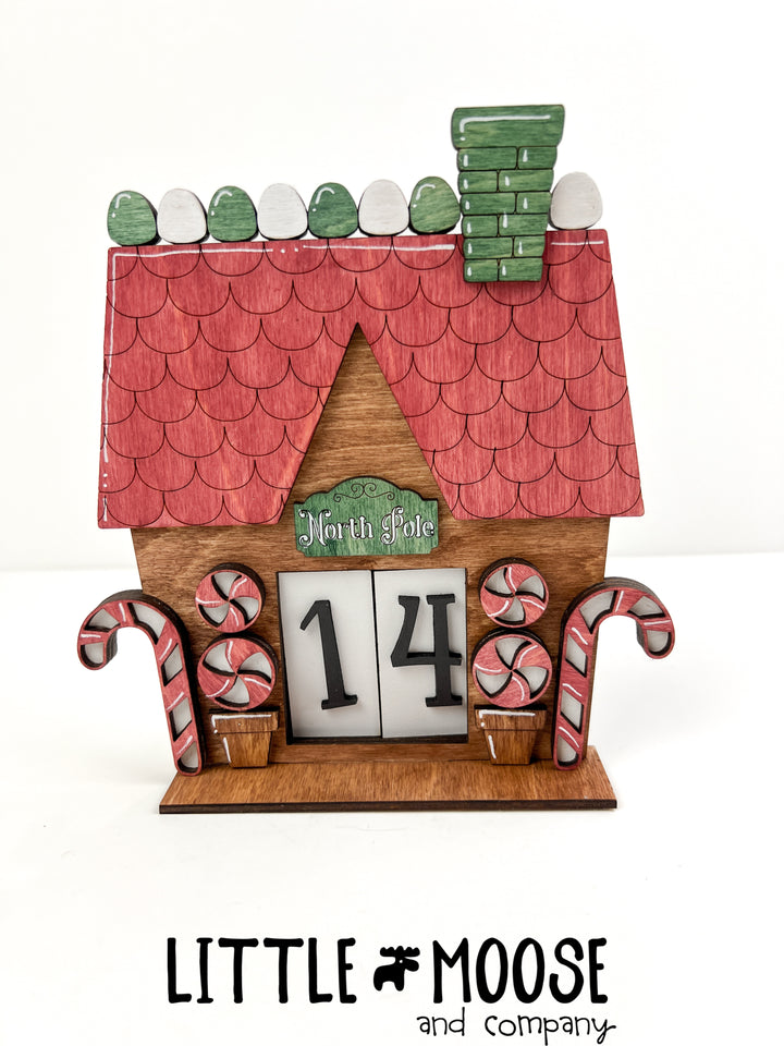 Countdown - Mini Square Interchangeable - Gingerbread House Frame