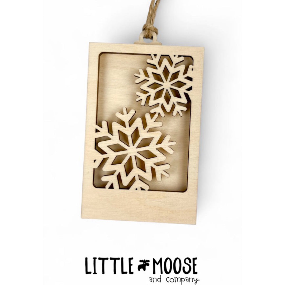 Ornament - Gift Card Holder - snowflakes