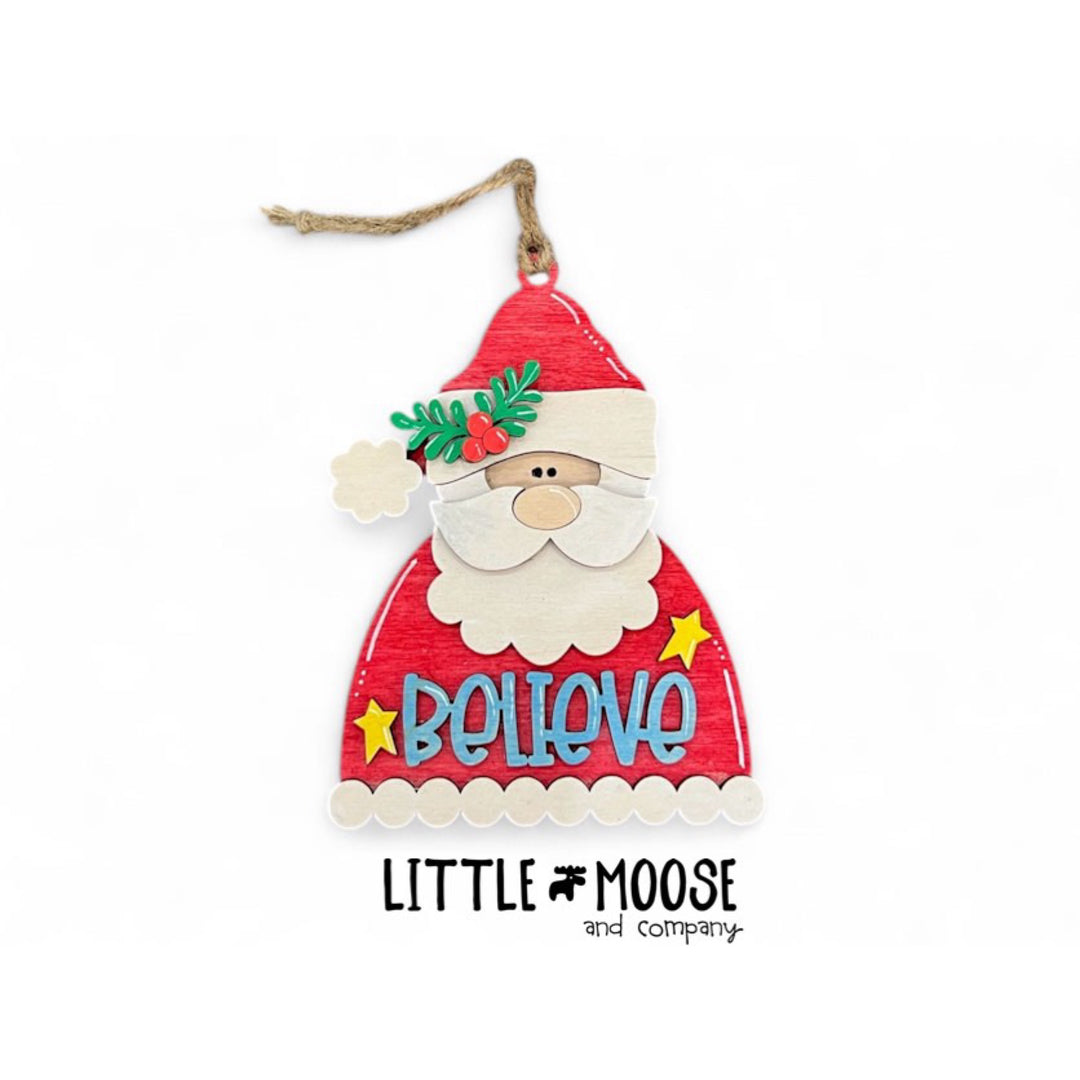 Ornament - santa believe