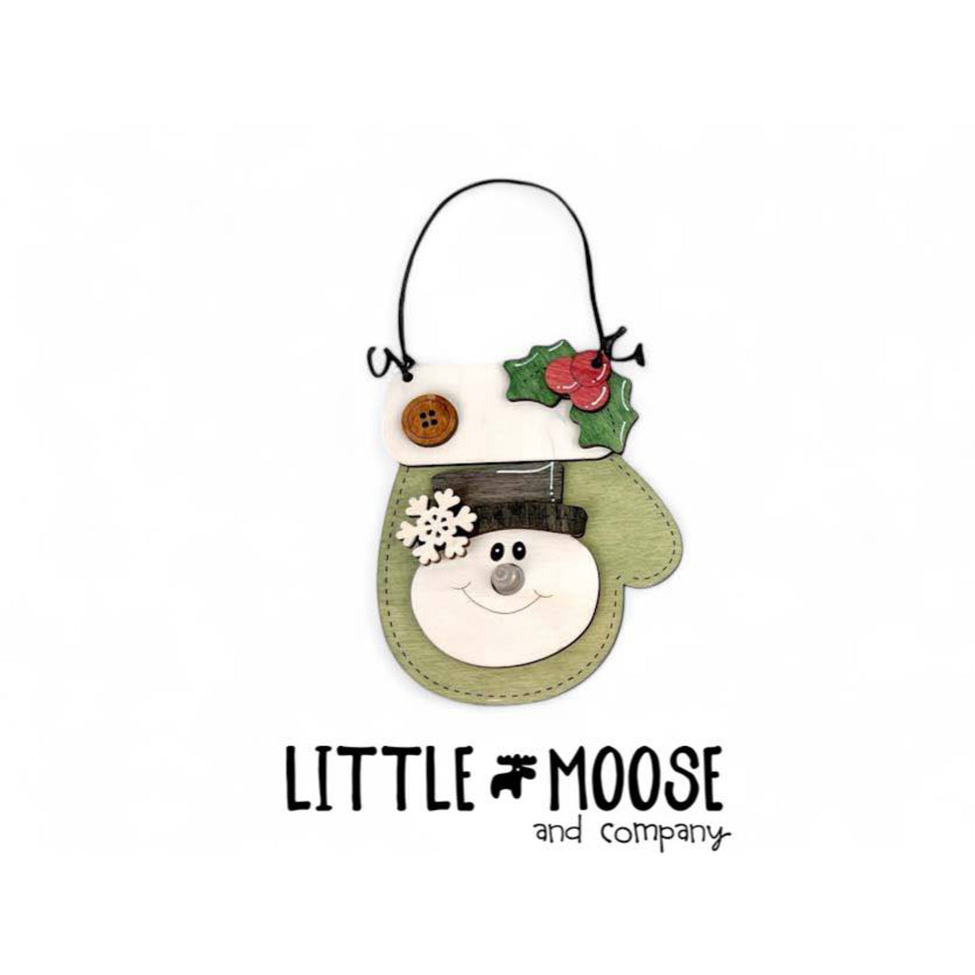 Ornament - Tea Lights - Mitten Snowman