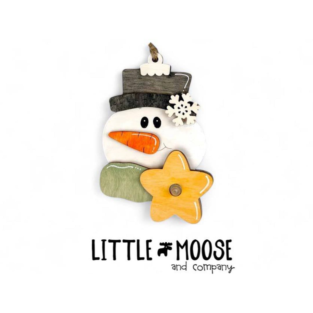 Ornament - Tea Lights - Chunky Scarf Snowman