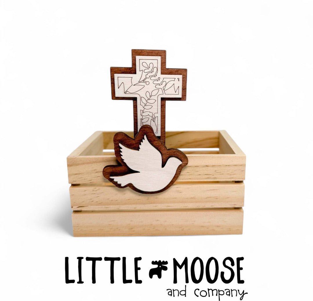 Mug Hugger - Cross with Dove