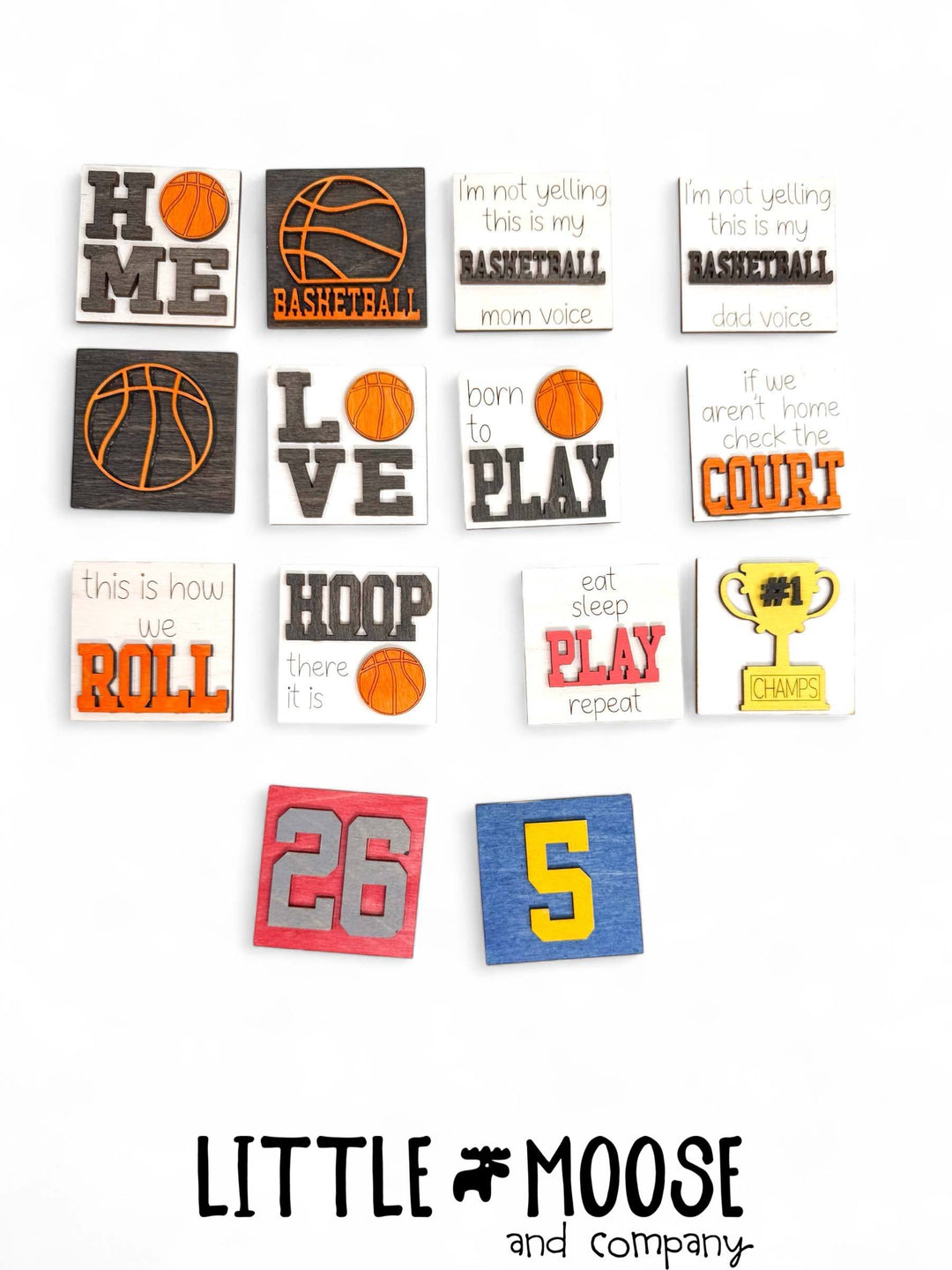 Mini Square Insert - Sports - Basketball