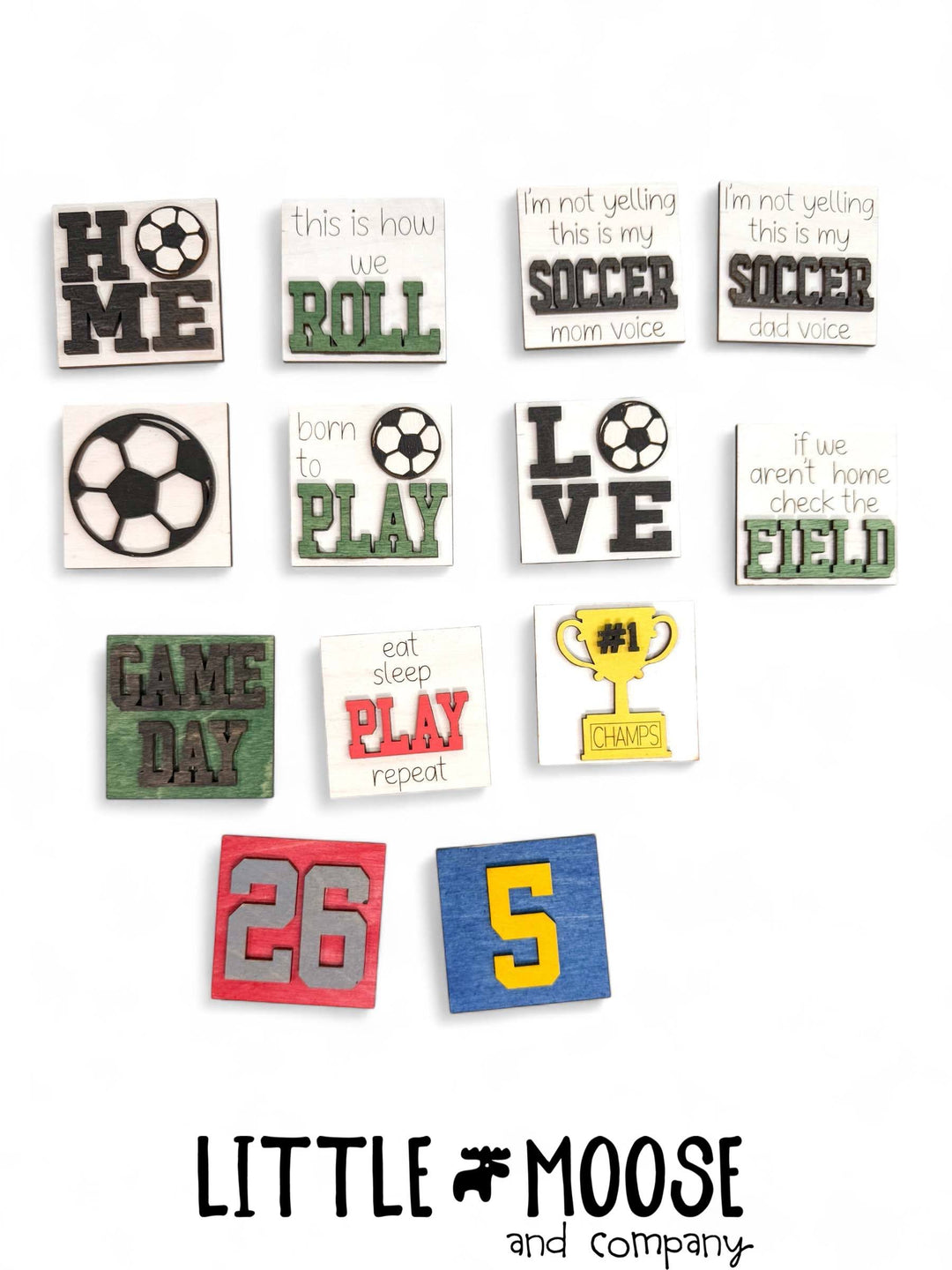 Mini Square Insert - Sports - Soccer