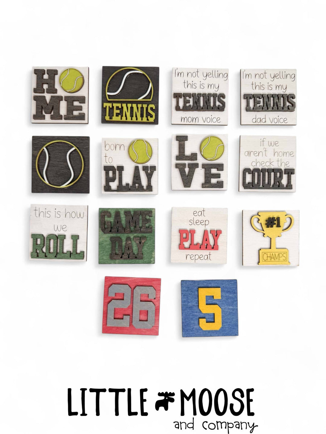 Mini Square Insert - Sports - Tennis