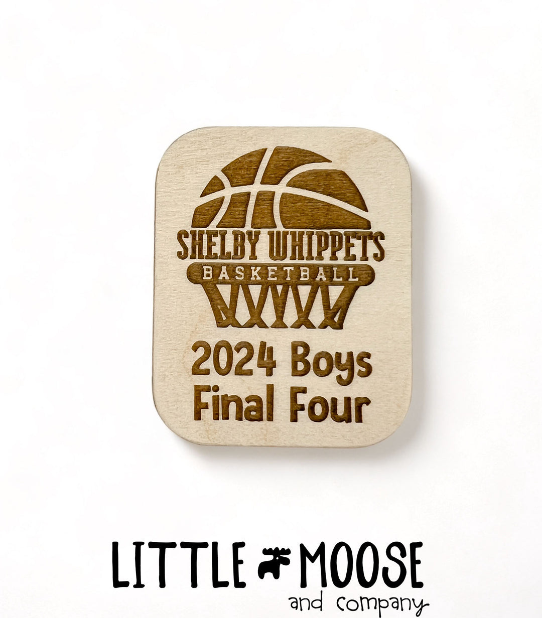 Magnet - Shelby Whippets Basketball - 2024 Boys Final Four