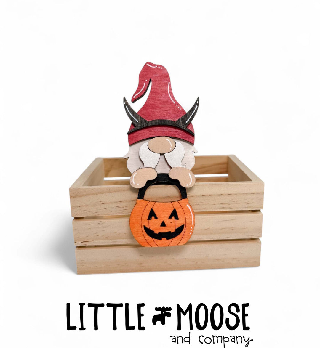 Mug Hugger - gnome devil pumpkin