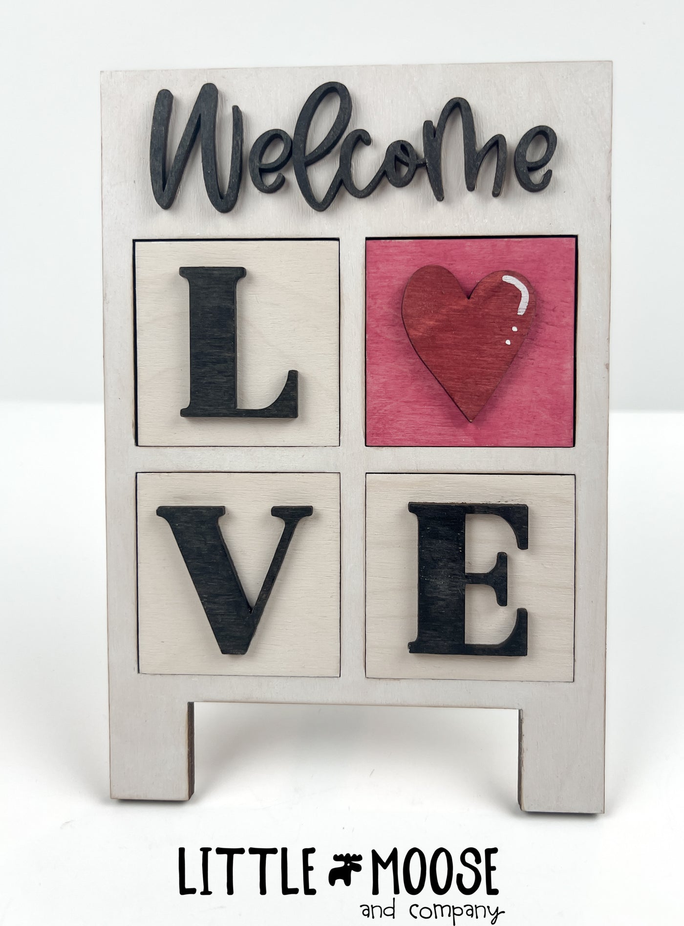 Welcome Sandwich Board Interchangeable - mini square inserts