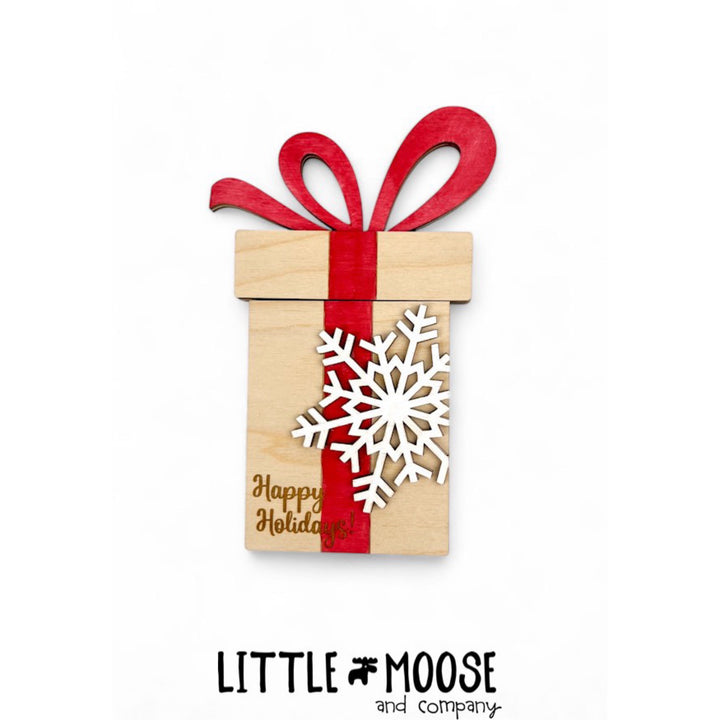 Gift Card Holder - Happy Holidays present