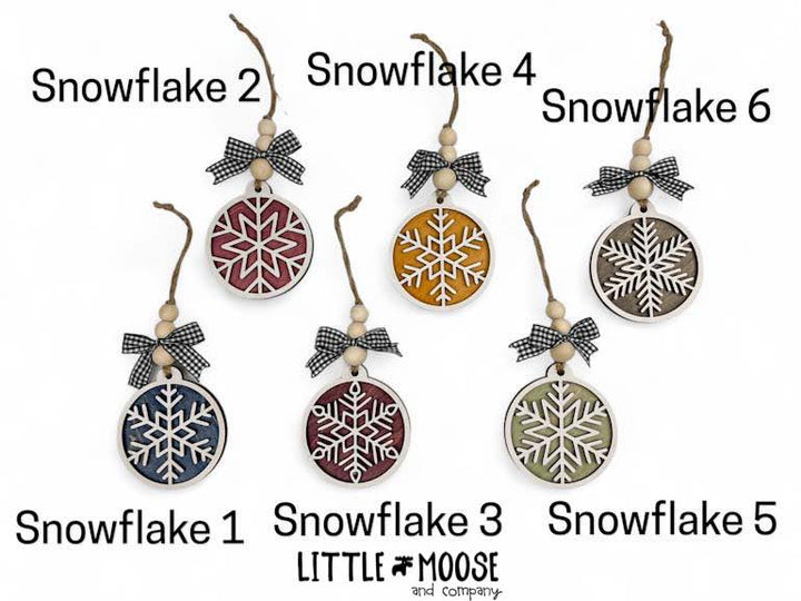 Ornament - boho snowflakes