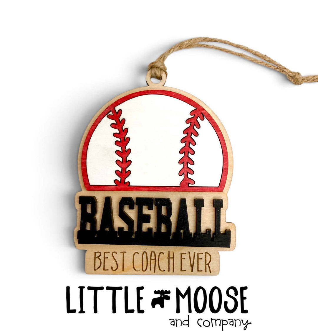 Ornament - baseball Best Coach Ever