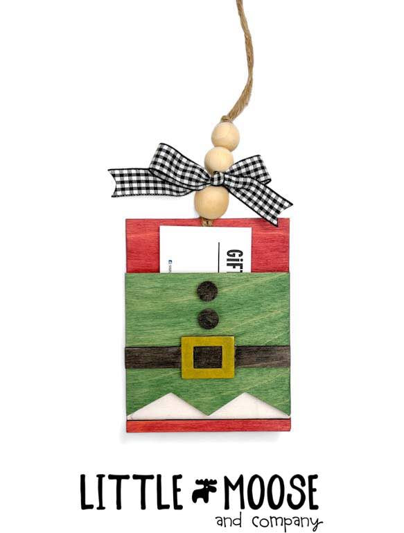 Ornament - Gift Card Holder - elf