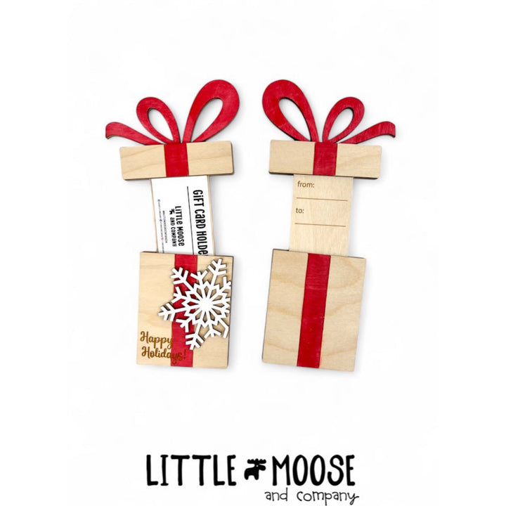 Gift Card Holder - Happy Holidays present