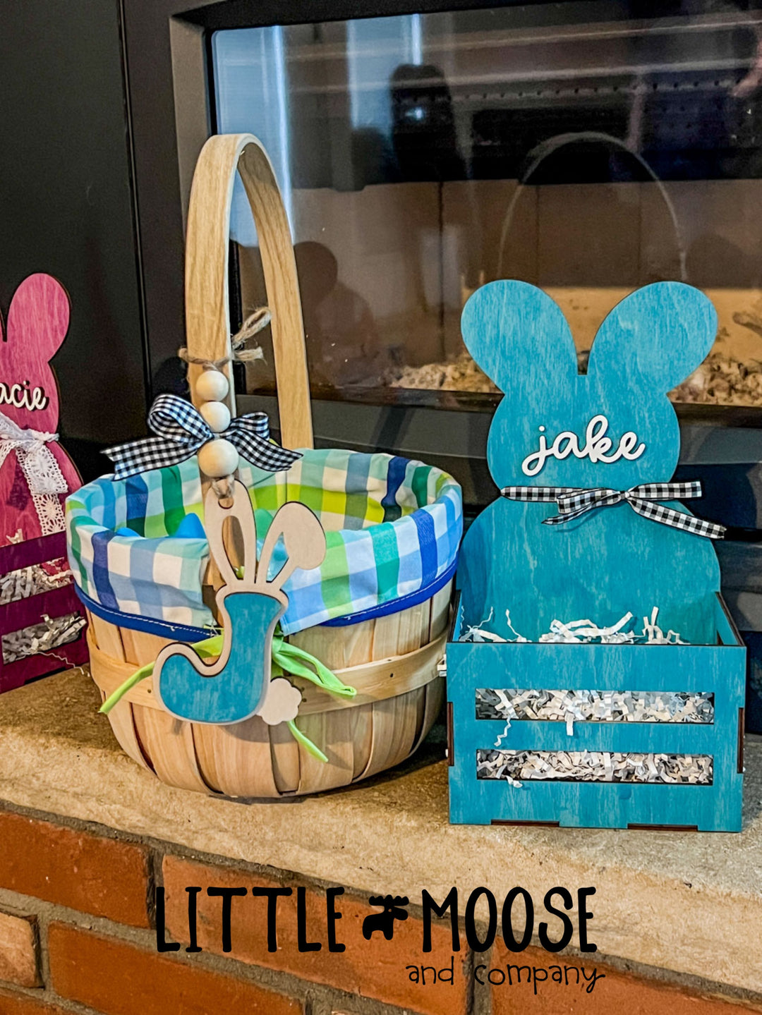 Easter crate - bunny (personalized)