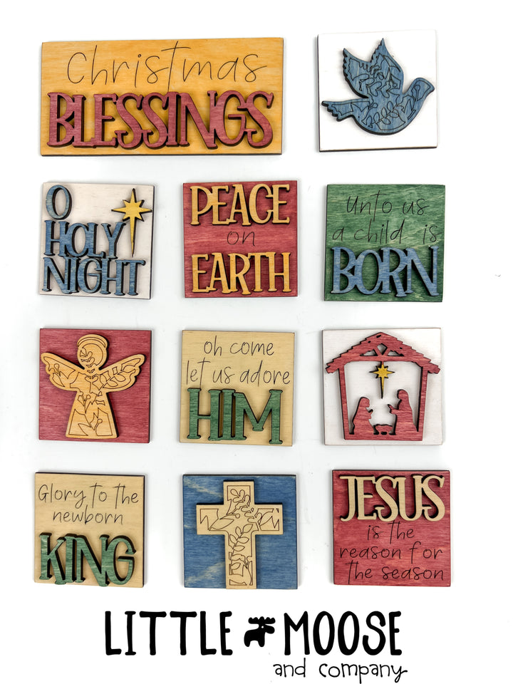 Mini Square & Mini Rectangle Insert - Nativity