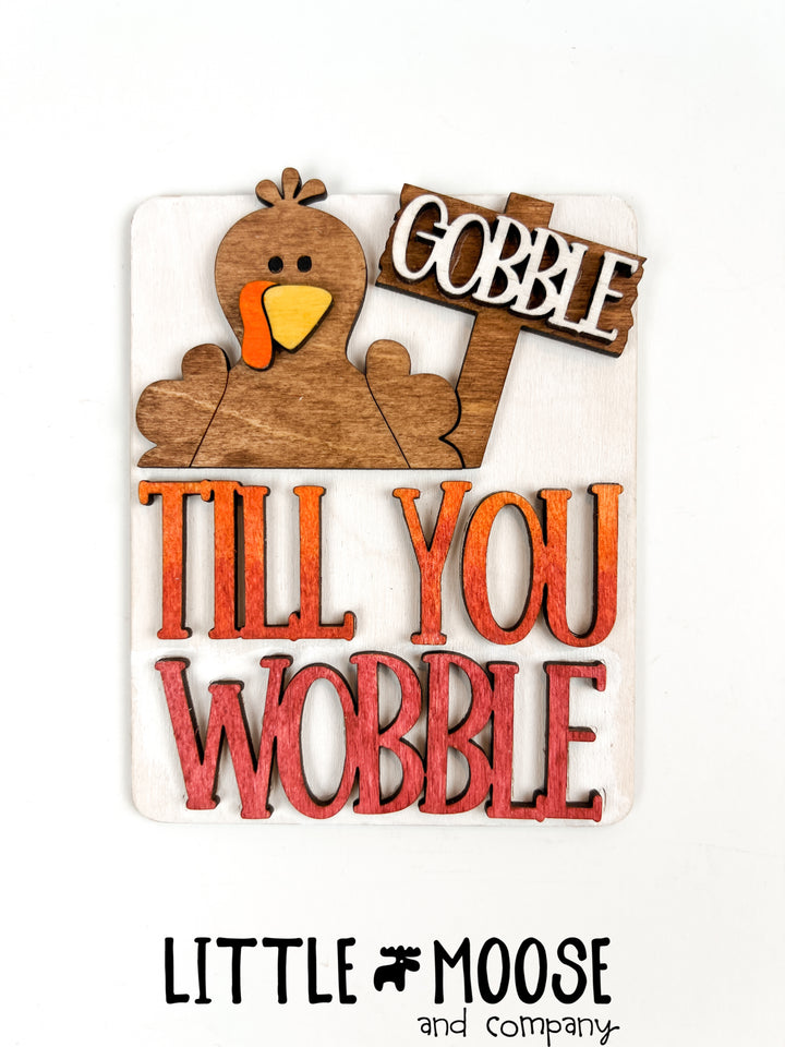 Tiered Tray - Gobble Till You Wobble