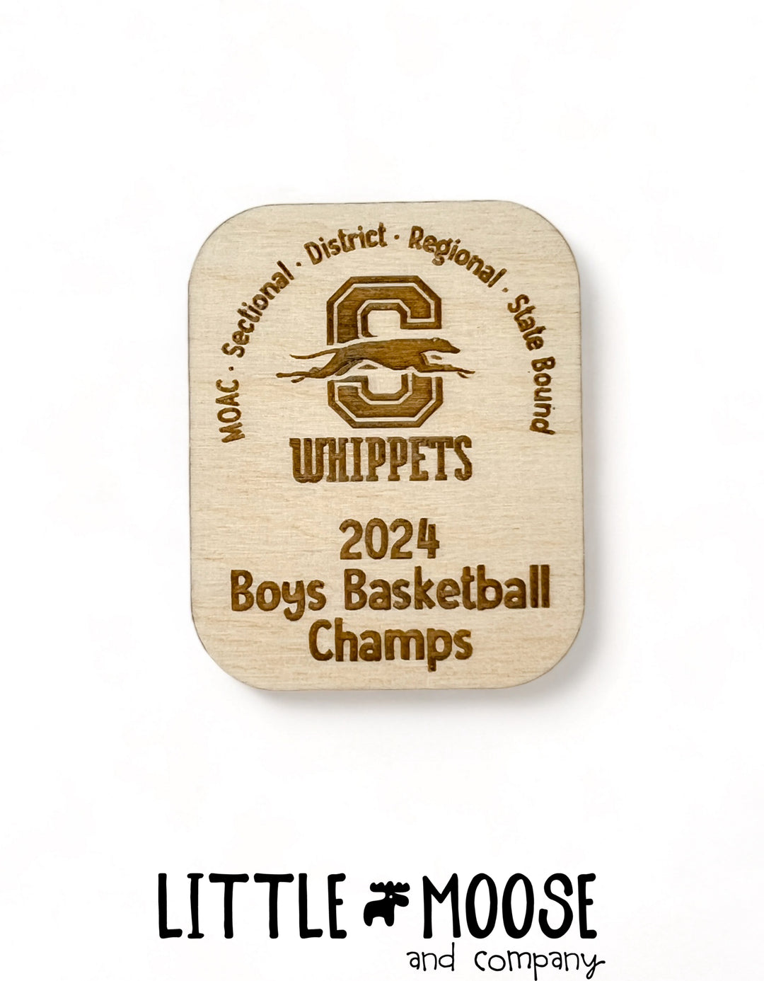 Magnet - Shelby Whippets 2024 Boys Basketball Champs - State Bound