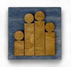 Mini Square Insert - Family - people blocks