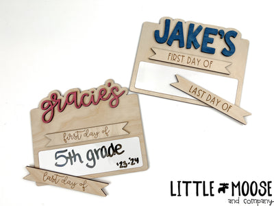 First/Last Day of School sign - personalized