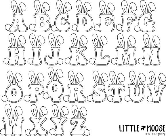 Tag - personalized bunny initial