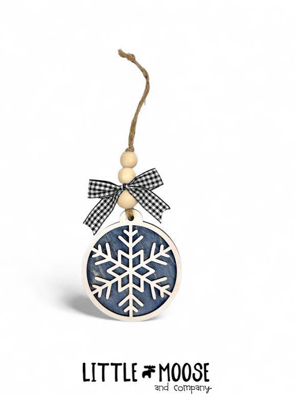 Ornament - boho snowflakes