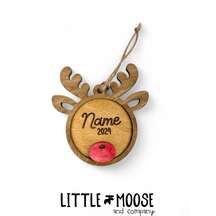 Ornament - Personalized Reindeer - double layer