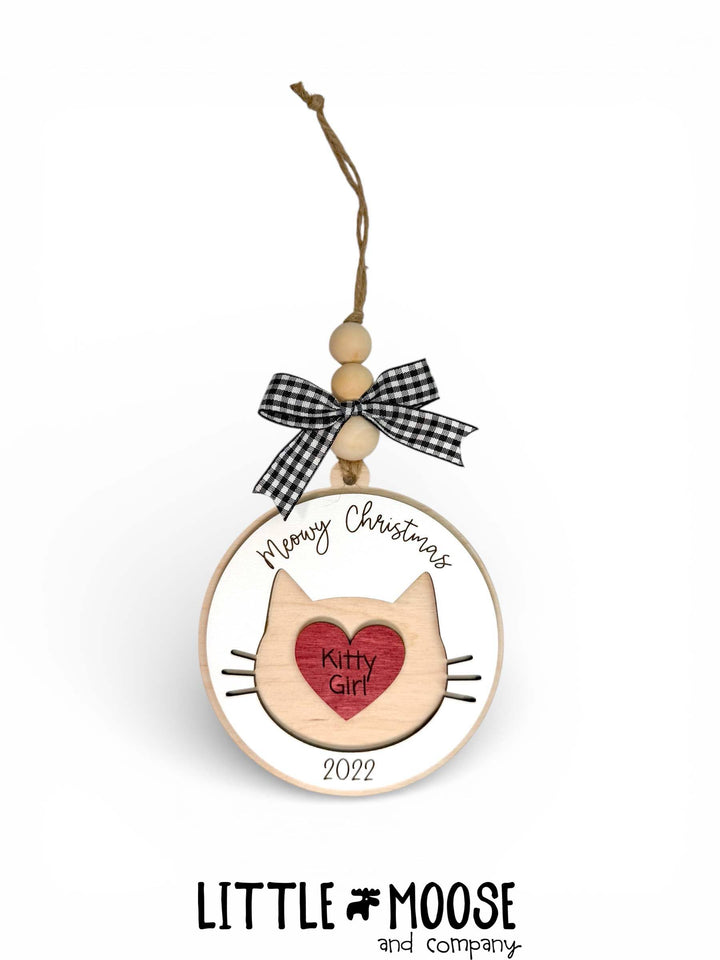 Ornament - Personalized Meowy Christmas