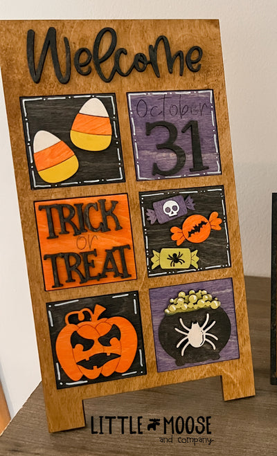Welcome Sandwich Board Interchangeable - mini square inserts