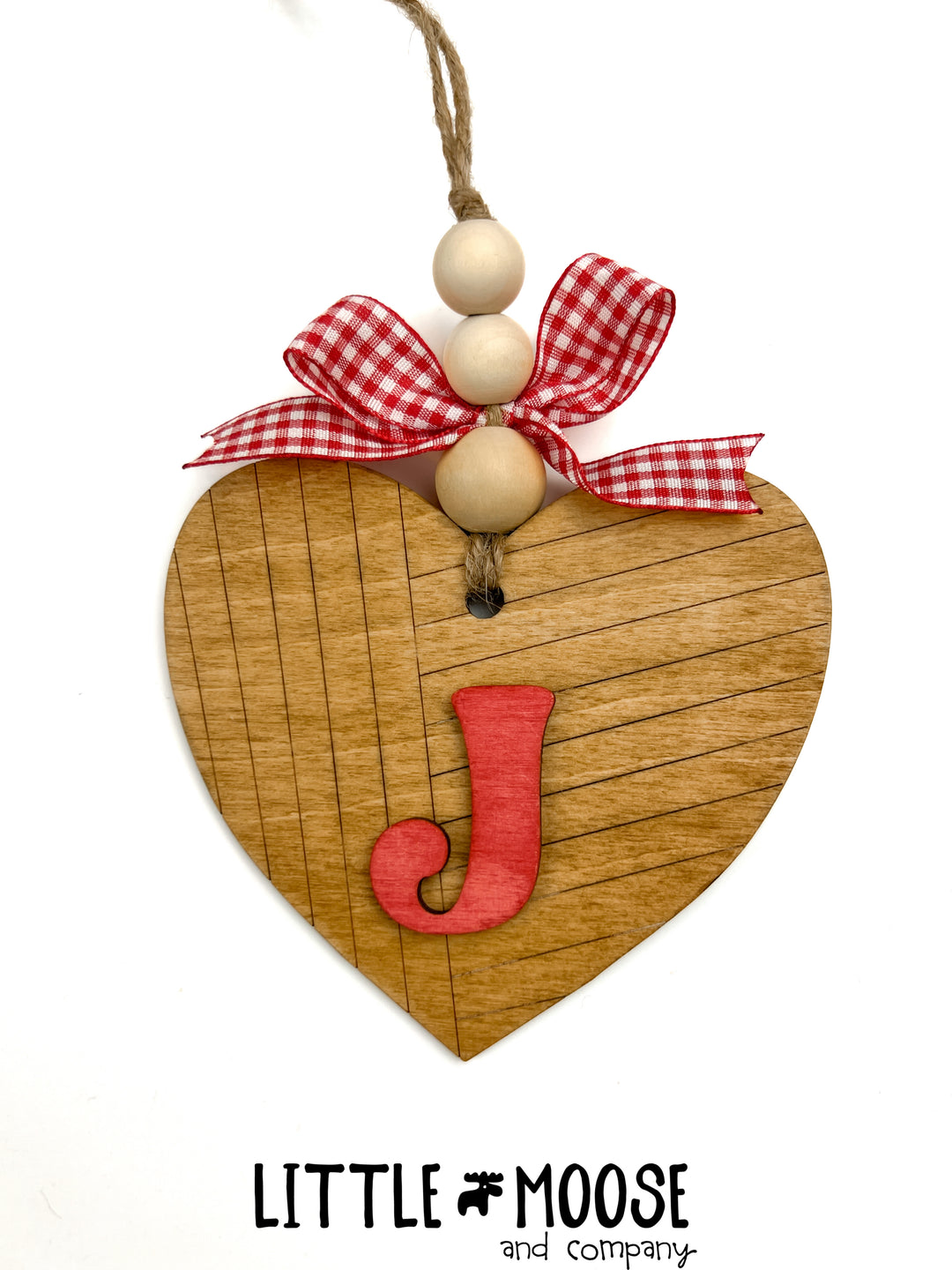 Tag personalized shiplap heart – Little Moose and Company