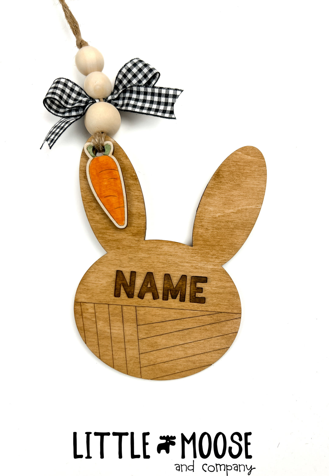Tag - personalized bunny head