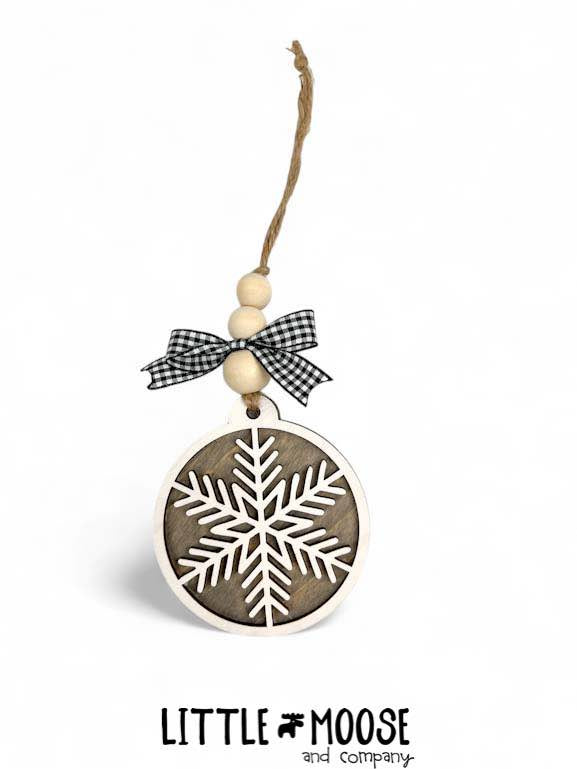 Ornament - boho snowflakes