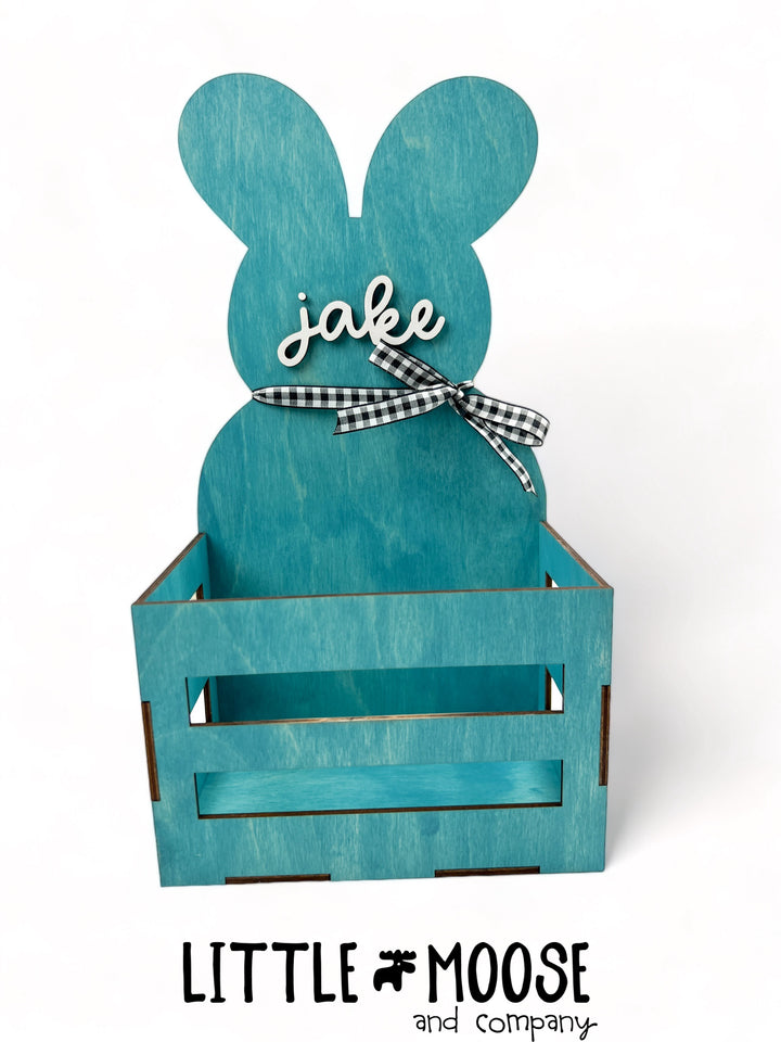 Easter crate - bunny (personalized)