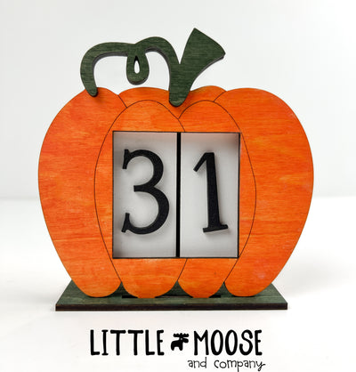 Countdown - Mini Square Interchangeable - Pumpkin Frame