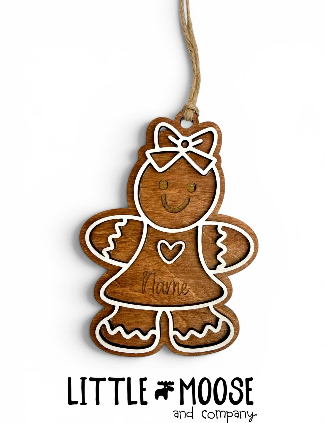 Ornament - personalized gingerbread girl