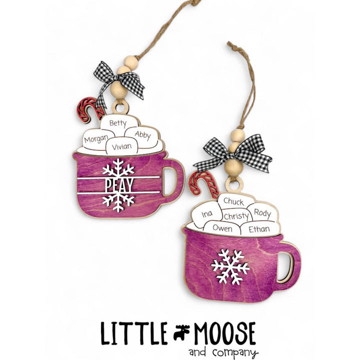 Ornament - Personalized Family Marshmallows Hot Cocoa Mug