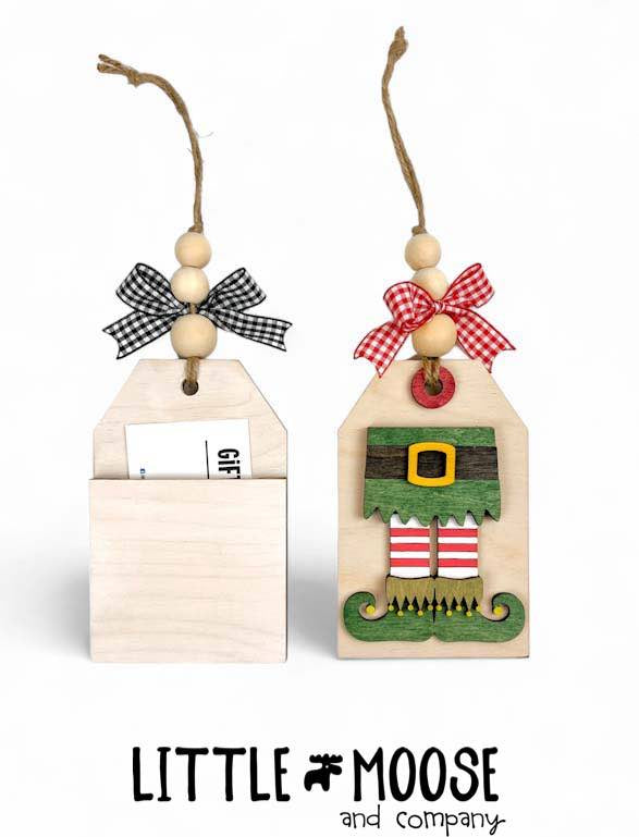 Ornament - Gift Card Holder - Santa Tag