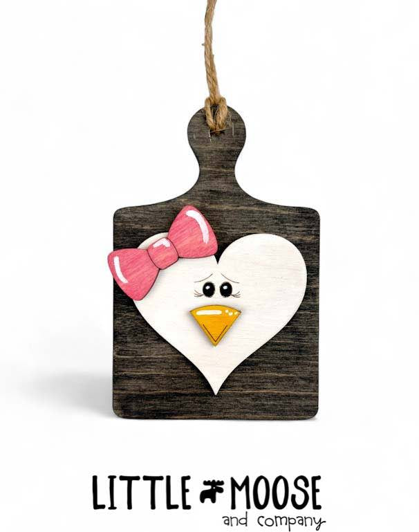 Ornament - Christmas Breadboards - girl penguin