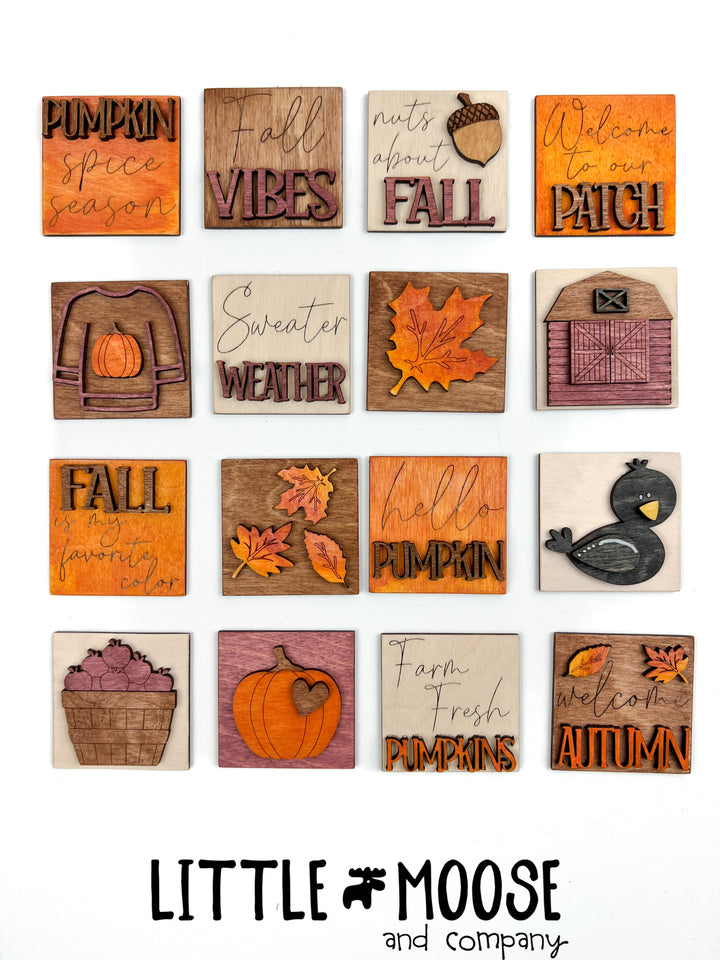 Mini Square Insert - Fall