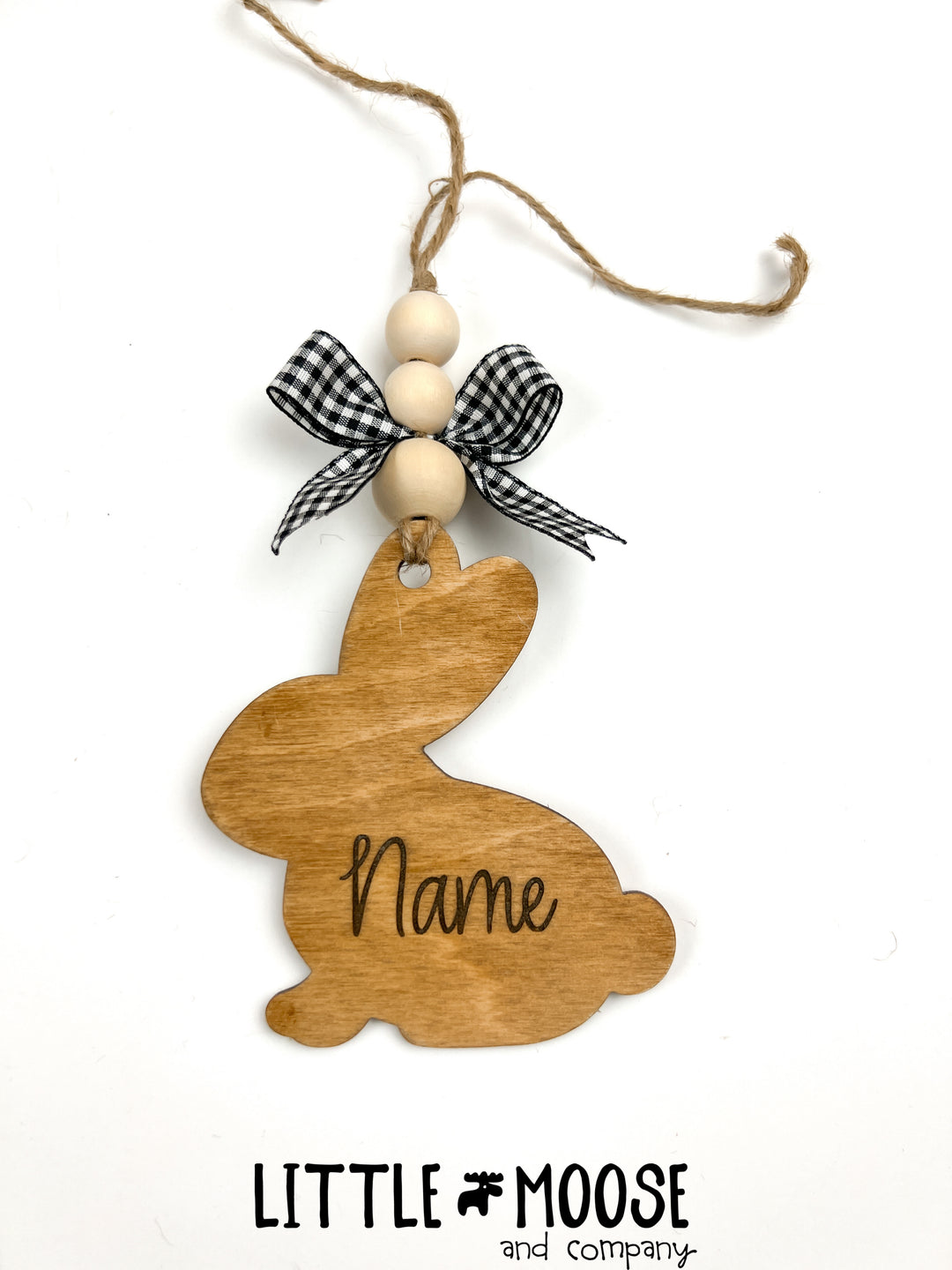 Tag - personalized sitting bunny