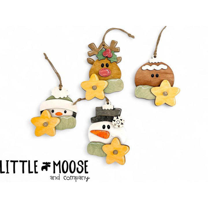 Ornament - Tea Lights - Chunky Scarf Characters