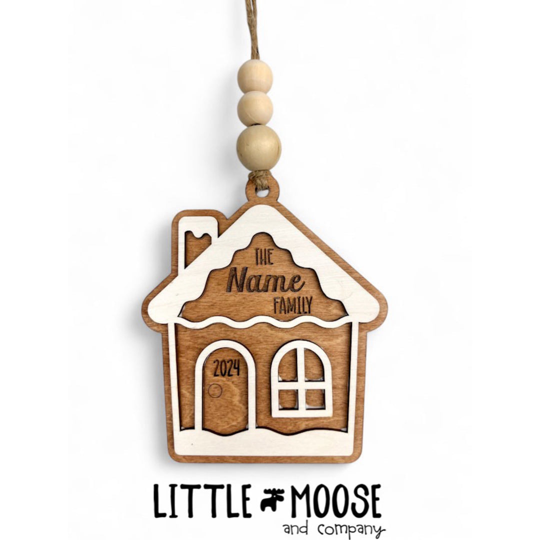 Ornament - Personalized Gingerbread House