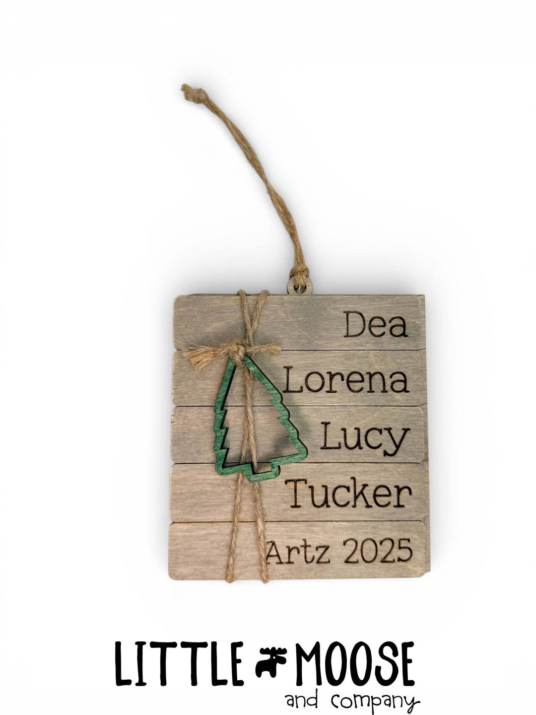 Ornament - Personalized Bookstack
