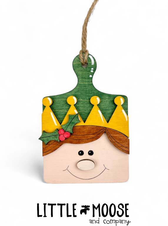 Ornament - Christmas Breadboards - boy elf