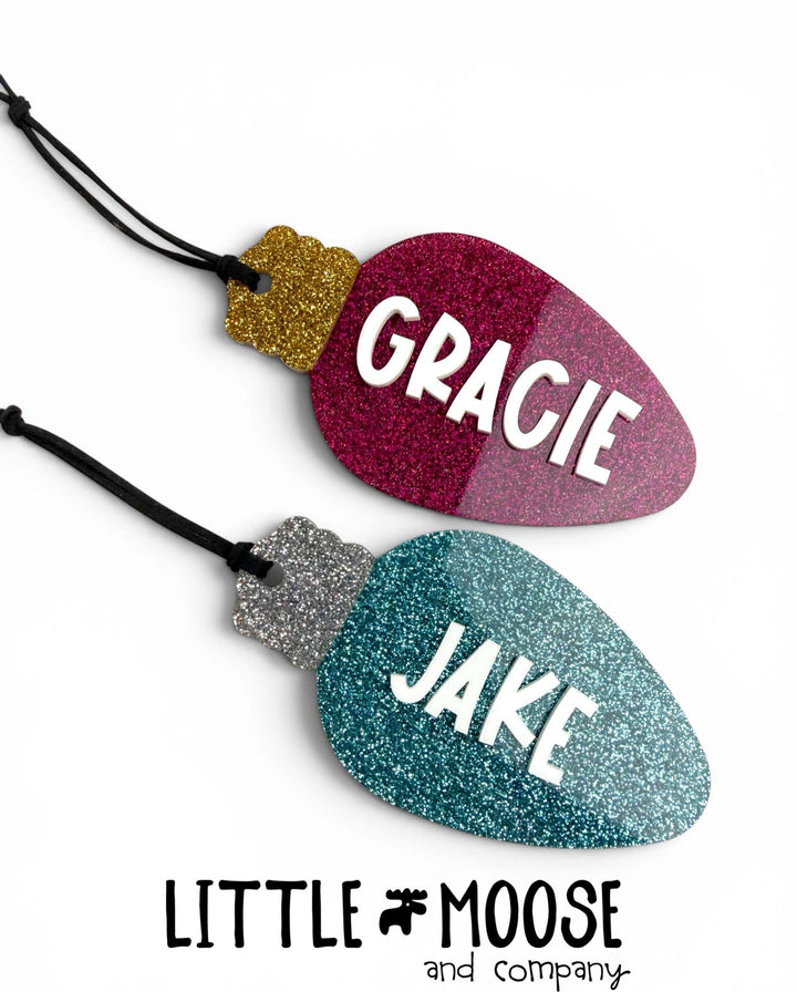 Ornament - personalized Christmas light bulb